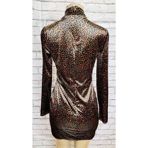 BLACK HALO Briar Leopard Velvet Mini Dress - Picture 6 of 8
